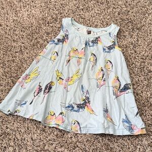 Tea Collection Multicolor Bird Print Dress